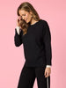 Sofia Contrast Knit - Black/Ivory