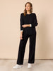Sofia Contrast Knit - Black/Ivory
