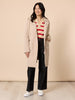 Montrose Stripe Print Knit - Natural Red rc&co