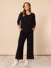 Traveller Pleat Top - Black