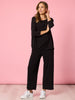 Travellers Pleat Top - Black RC&CO