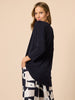 Travellers Pleat Top - Navy rc&co
