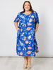 Summer Gala Midi Dress - Cobalt