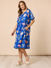 Summer Gala Midi Dress - Cobalt