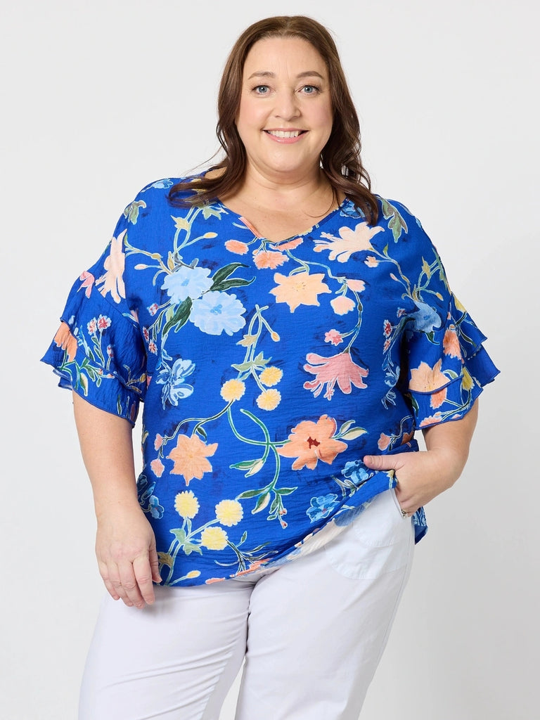 Summer Gala Top - Cobalt