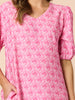 Floral Art Print Dress - Pink RC&CO