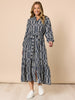 Lola Print Shirt Dress - Navy/White rc&co