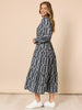 Lola Print Shirt Dress - Navy/White rc&co