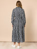 Lola Print Shirt Dress - Navy/White rc&co