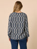 Lola Print Top - Navy/White rc&co