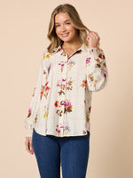 Central Park Floral Print Shirt - Natural Multi