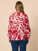 Moulin Rouge Floral Print Top - Red rc&co