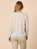 Chien Chic Stripe Print Tee - Natural rc&co