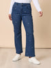 Hollywood Embroidered Star Straight Leg Jean - Denim rc&co
