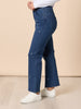 Hollywood Embroidered Star Straight Leg Jean - Denim rc&co