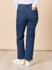 Hollywood Embroidered Star Straight Leg Jean - Denim rc&co