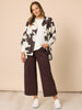 Kimmy Ponte Wide Leg Pant - Coffee