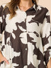 Toulouse Floral Print Shirt - Coffee Ivory rc&co