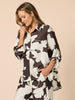 Toulouse Floral Print Shirt - Coffee Ivory rc&co