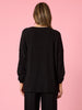 Opera Sequin Print Top - Black rc&co