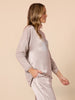 Opera Sequin Print Top - Champagne rc&co