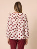 Bordeaux Spot Print Top - Shiraz Multi rc&co