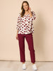 Evie Stretch Straight Leg Pant - Shiraz