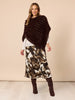 Roma Faux Fur Poncho - Espresso RC&CO