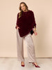 Roma Faux Fur Poncho - Shiraz