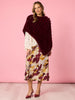 Roma Faux Fur Poncho - Shiraz