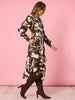 Venice Print Button Though Dress - Espresso Multi rc&co