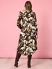 Venice Print Button Though Dress - Espresso Multi rc&co