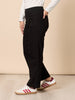 Carpenter Stretch Wide Leg Pull On Denim Jean - Black