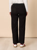 Carpenter Stretch Wide Leg Pull On Denim Jean - Black