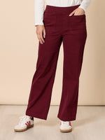 Carpenter Stretch Wide Leg Pull On Denim Jean - Shiraz