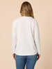 New York City Embroidered Long Sleeve Tee - Ivory