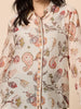 Arizona Floral Print Sheer Shirt - Natural Multi rc&co