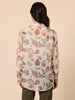 Arizona Floral Print Sheer Shirt - Natural Multi rc&co