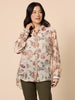 Arizona Floral Print Sheer Shirt - Natural Multi rc&co