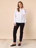 Mila Print Slim Leg Pant - Black rc&co