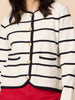 Hampton Stripe Print Cardigan - Ivory/Navy RC&CO