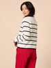 Hampton Stripe Print Cardigan - Ivory/Navy RC&CO