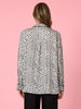 Ava Geometric Print Shirt - Black/Ivory rc&co