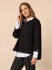 Provence Eyelet Top - Black