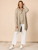 Cirque Hooded Spot Diamante Spot Knit - Latte