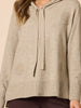 Cirque Hooded Spot Diamante Spot Knit - Latte