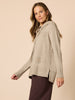 Cirque Hooded Spot Diamante Spot Knit - Latte