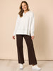 Cirque Hooded Spot Diamante Spot Knit - Winter White