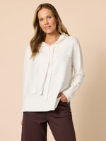 Cirque Hooded Spot Diamante Knit - Winter White