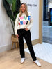 Love Amour Sequin Knit Jumper - Natural
